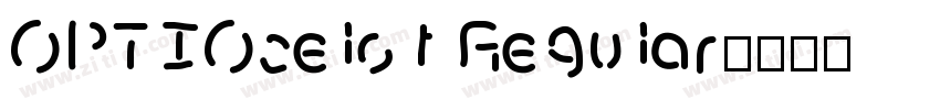 OPTIOcelot Regular字体转换